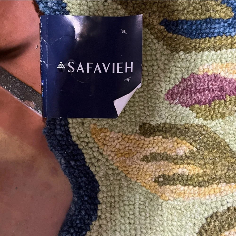 Safavieh Floral Door Mat - Green and Pink